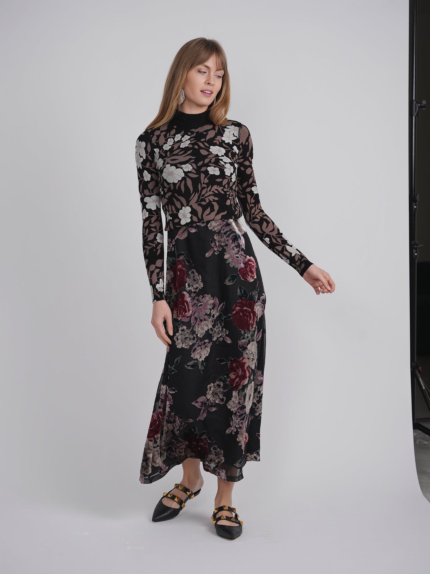 Printed Velvet Jumper