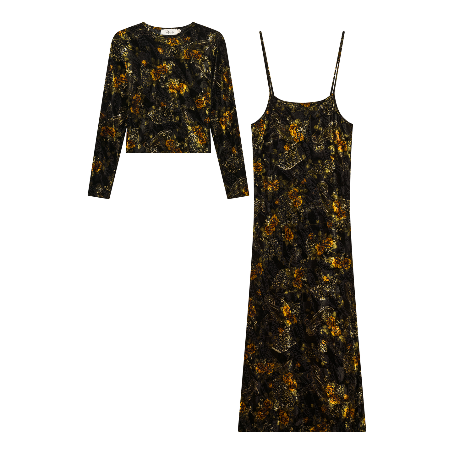 Flocked Velour Maxi Jumper
