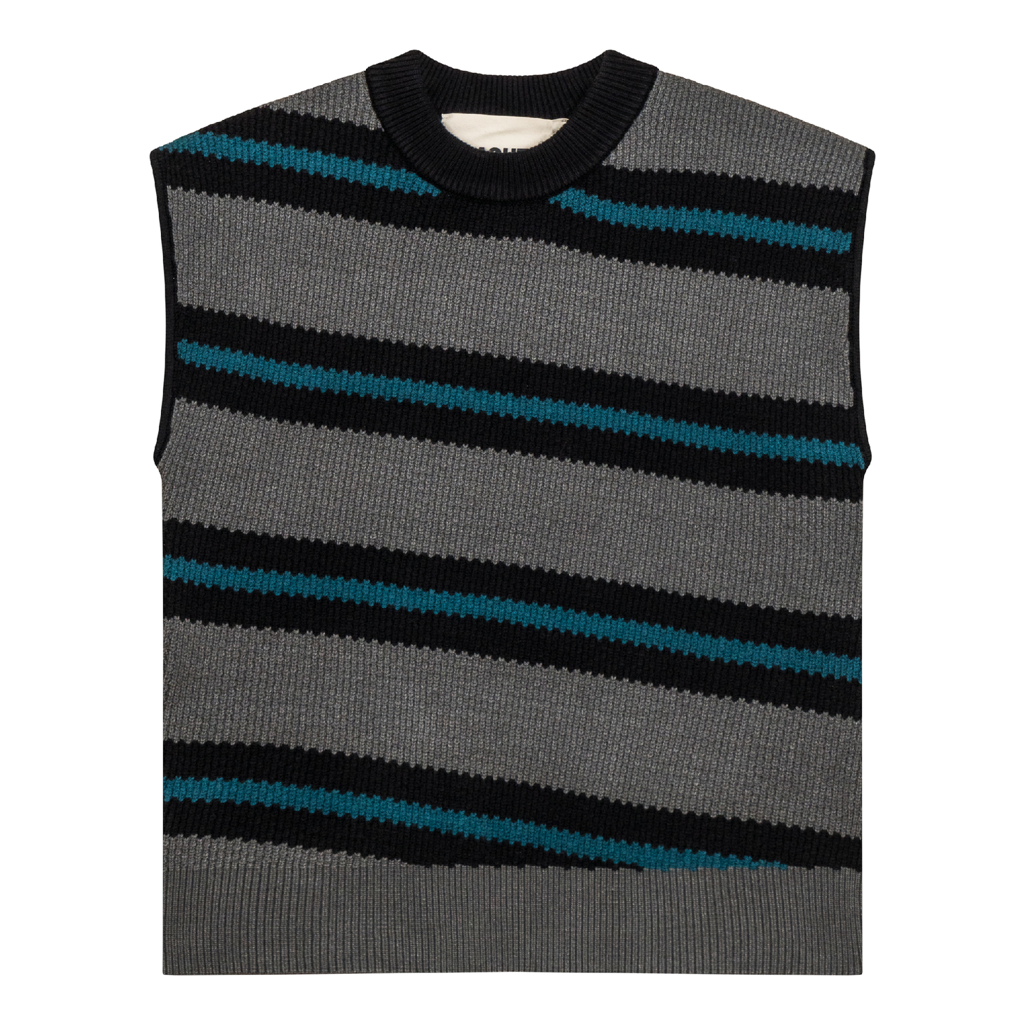 Stripe Knit Sweater Vest
