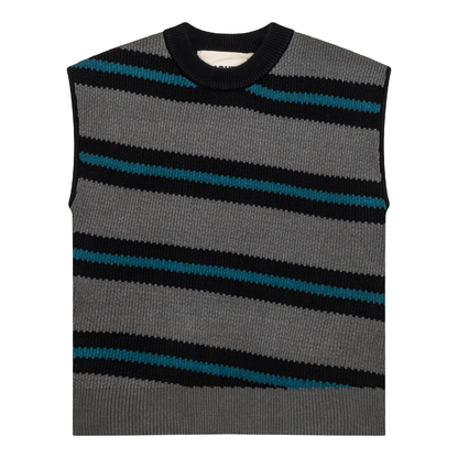 Stripe Knit Sweater Vest