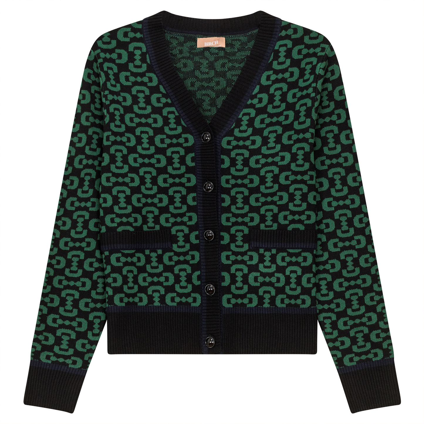 Printed Knit Cardigan