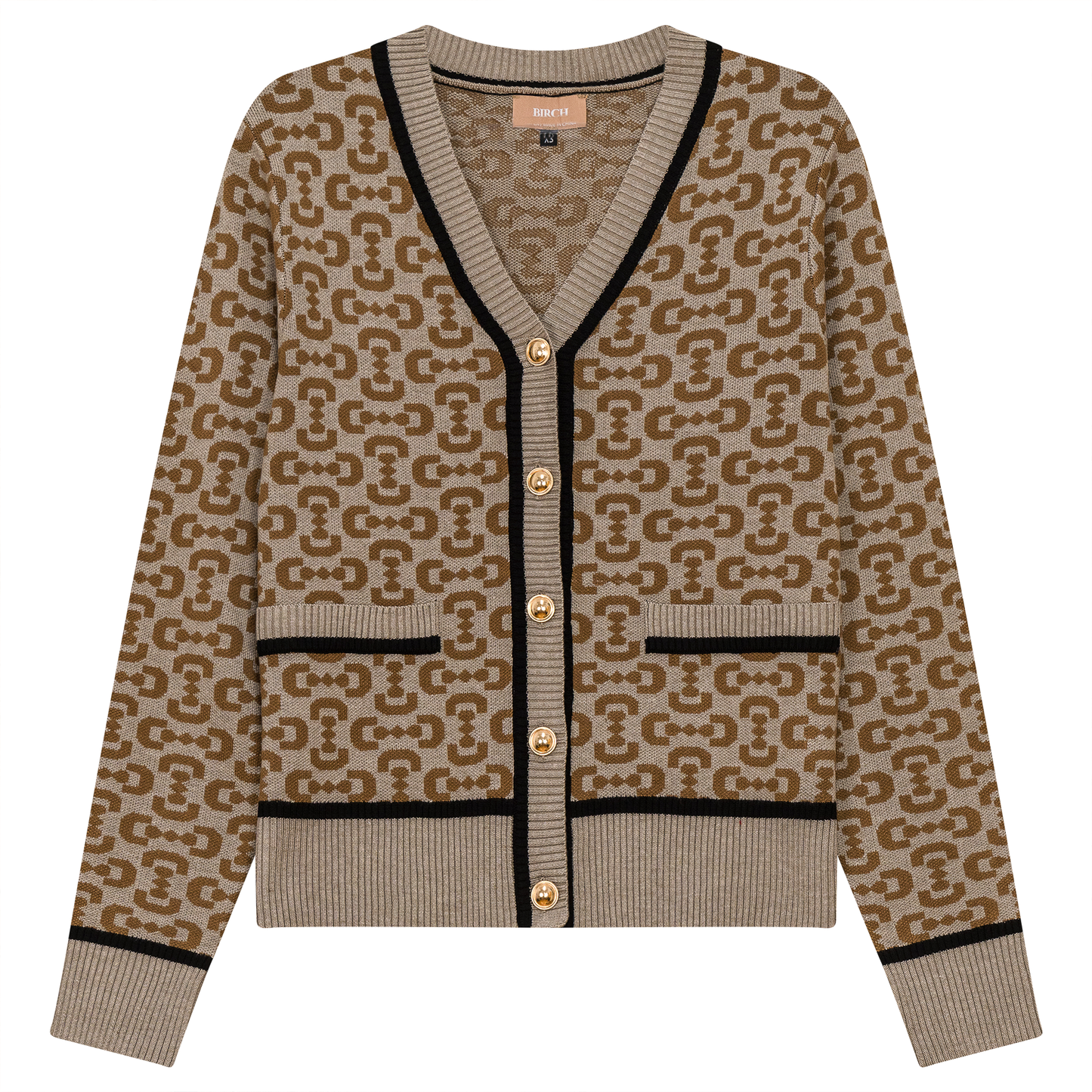 Printed Knit Cardigan