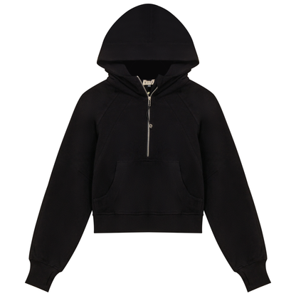 Cropped Zip Sweatshirt