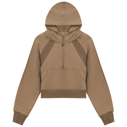 Cropped Zip Sweatshirt