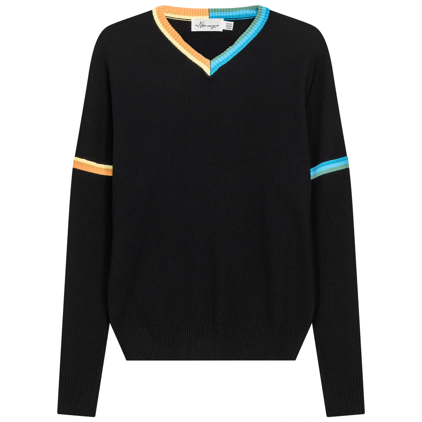 Drop Sleeve Ribbed Knit Sweater