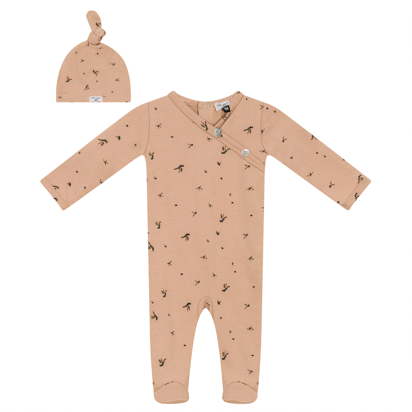 Leaf Print Onesie Set
