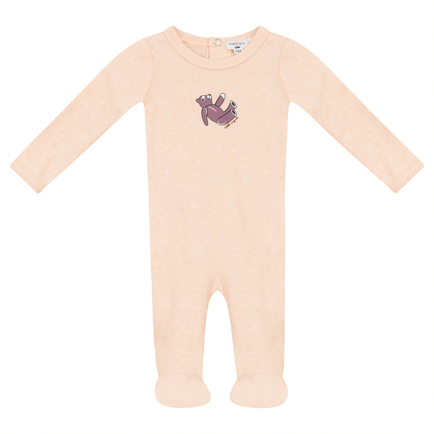 Bear Print Ribbed Onesie