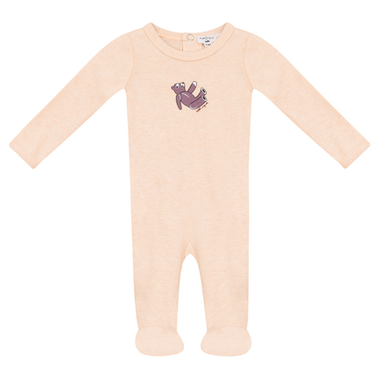 Bear Print Ribbed Onesie