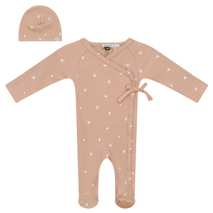 Leaf Print Onesie Set