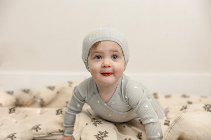 Leaf Print Onesie Set