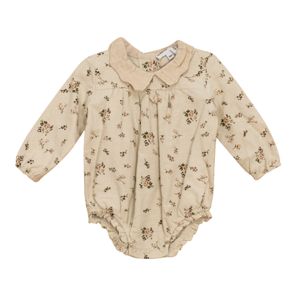 Woven Flower print Flannel  Bubble