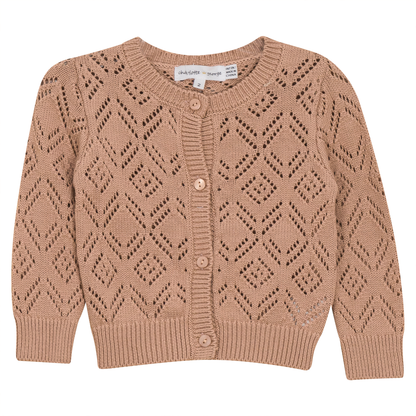 Pointelle Knit Cardigan