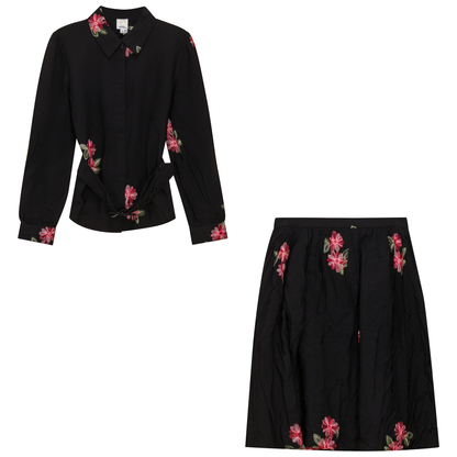 Woven Embroidered 2Pc Set