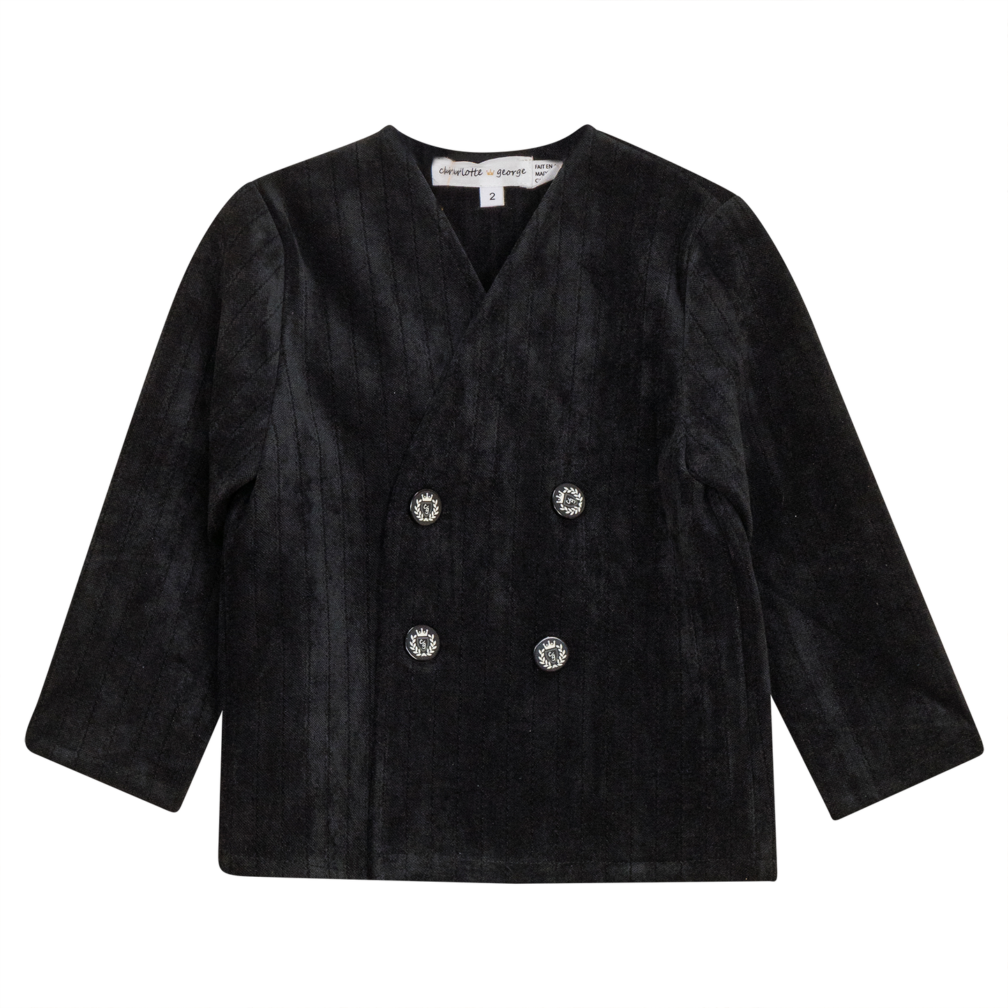 Striped Velour Jacket