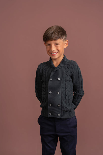 Textured Knit Cardigan
