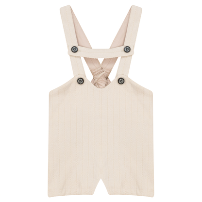 Stripe Velour Overall