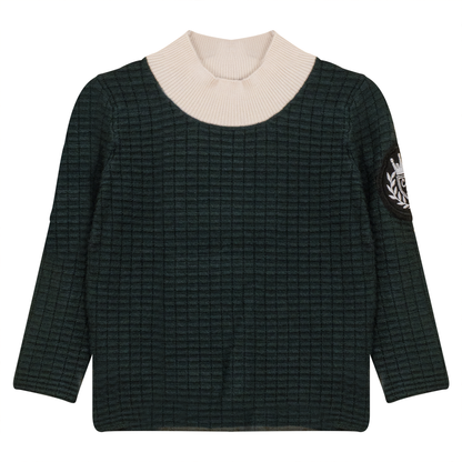Mock Neck Knitted Top