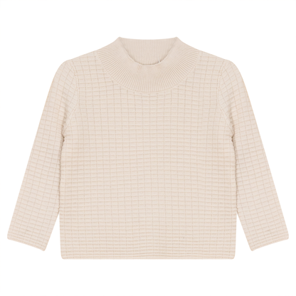 Mock Neck Knitted Top