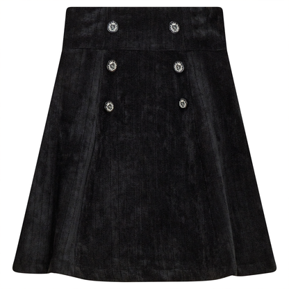 Stripe Velour Skirt