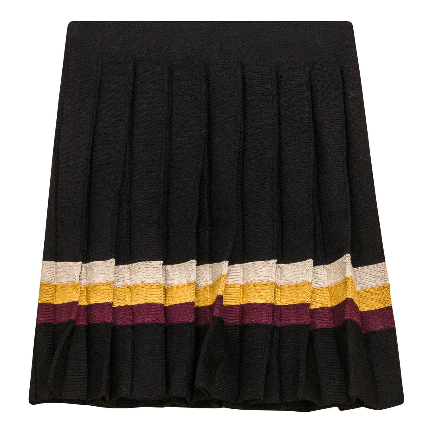 Pleated Knit Skirt