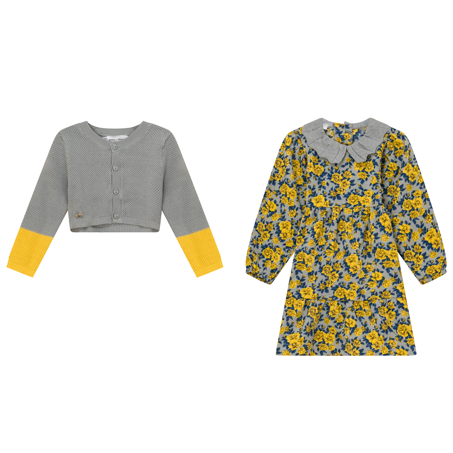 Floral Knit Dress 2Pc Set