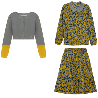 Floral Knit 3Pc Set