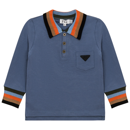 Striped Trim Polo