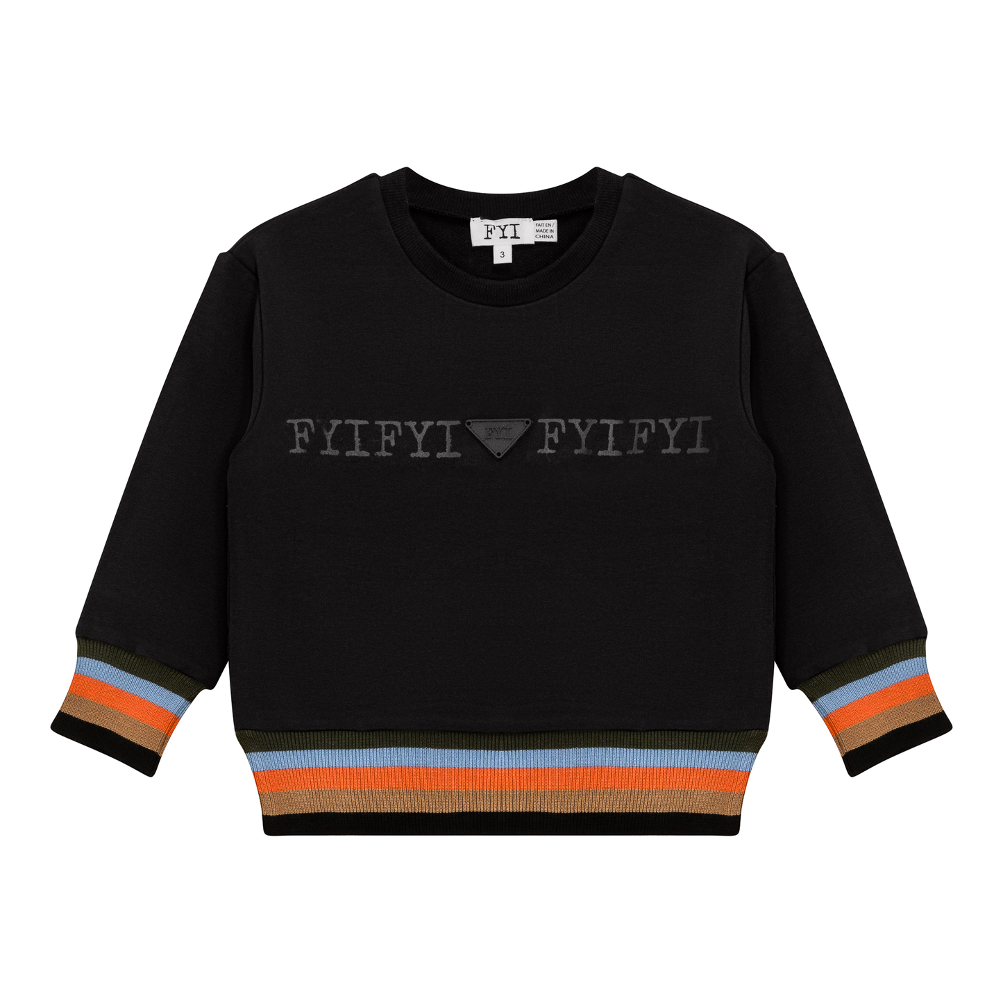 Striped Trim Sweatshirt