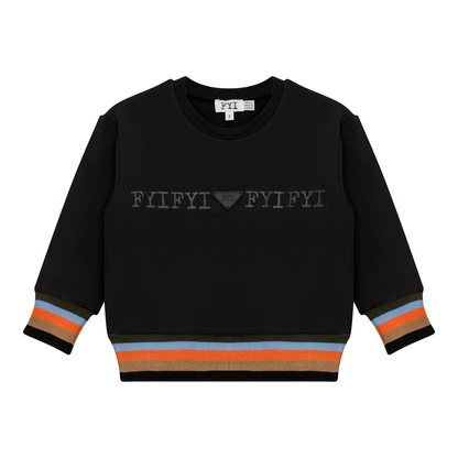 Striped Trim Sweatshirt
