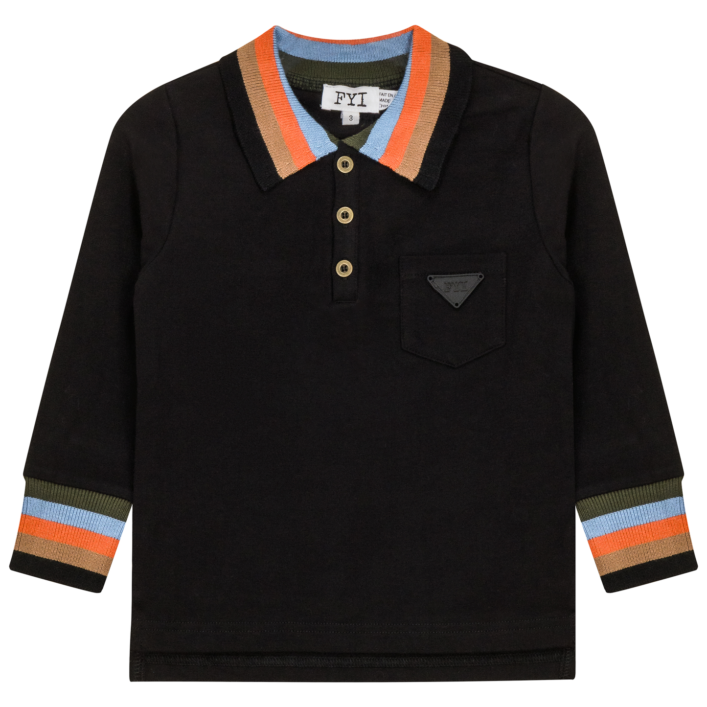 Striped Trim Polo