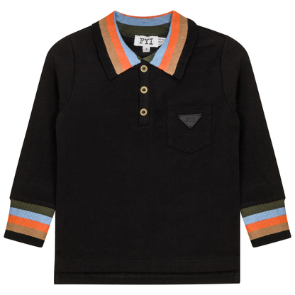Striped Trim Polo