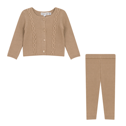 Garter Knit 2Pc Set