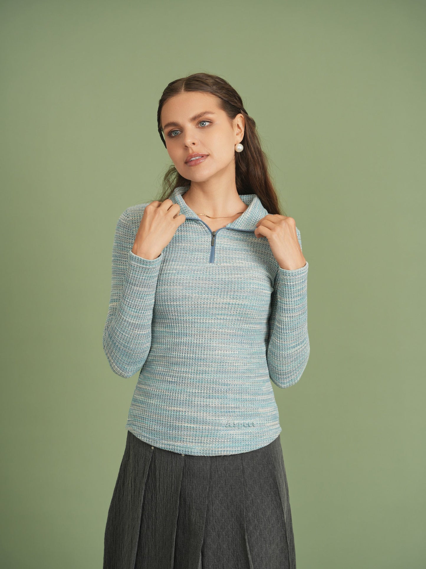 Waffle Stretch Top