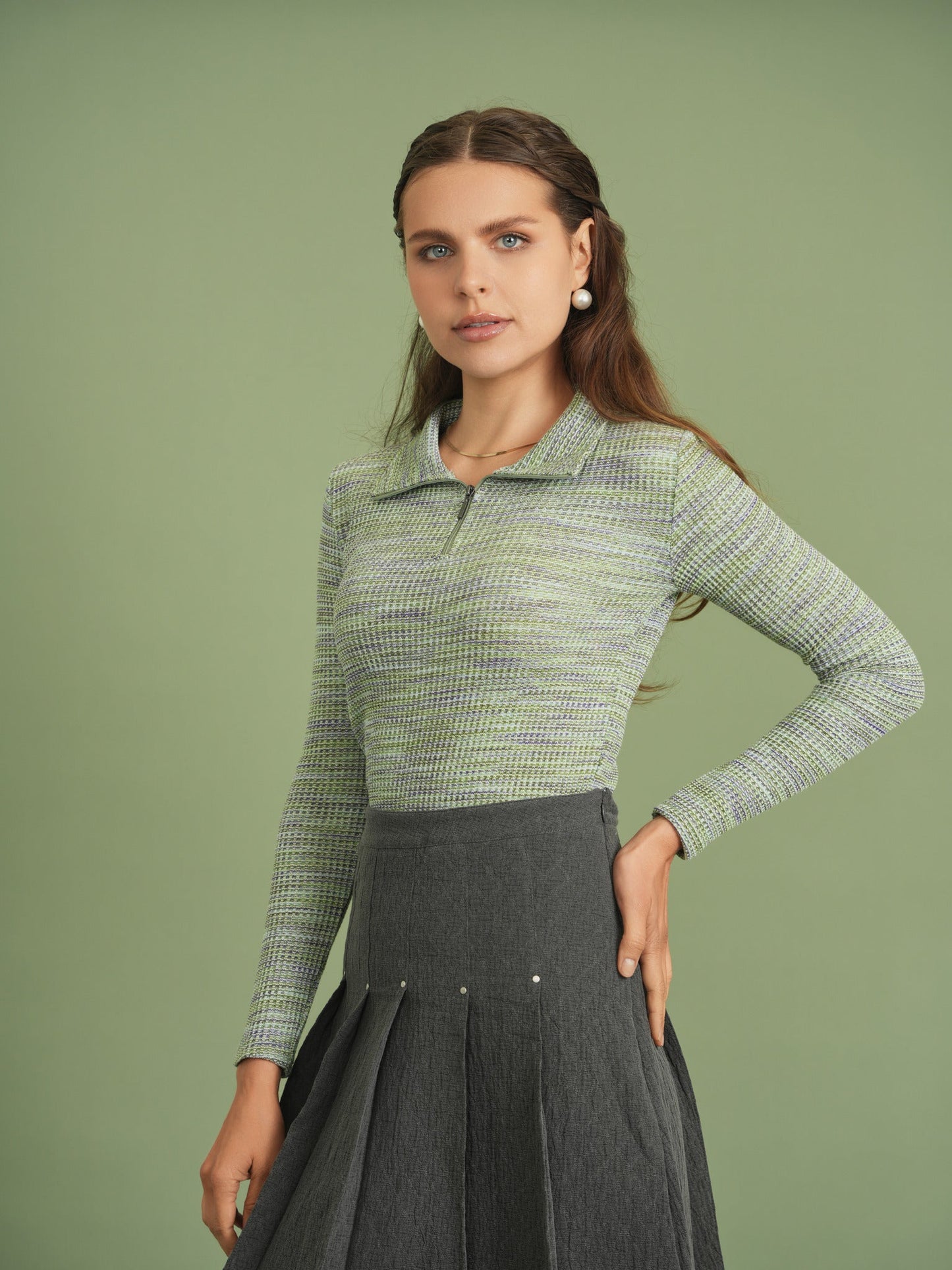 Waffle Stretch Top