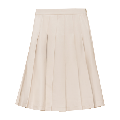 Leather Knife Pleats Skirt