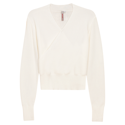 Textured Knit Wrap Top