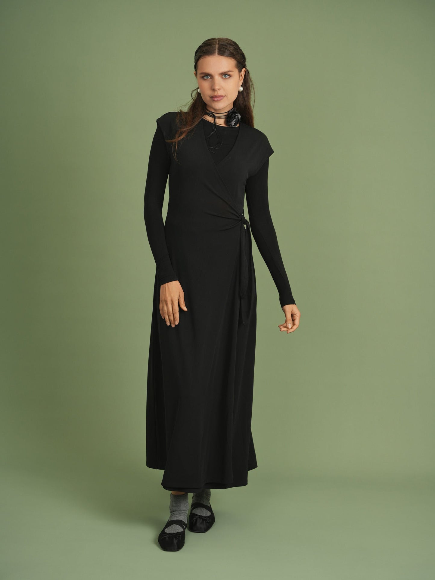 Woven Wrap Dress