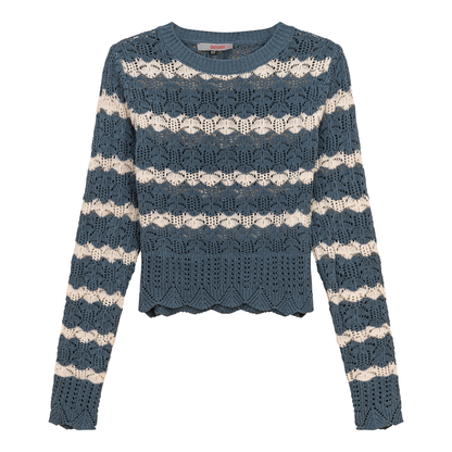 Cable Knit Lace Top