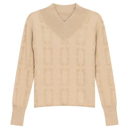Chain Jacquard Knit Top