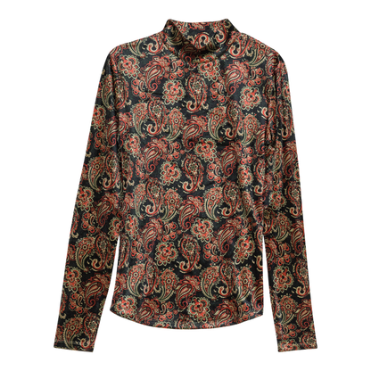 Paisley Stretch Knit Top