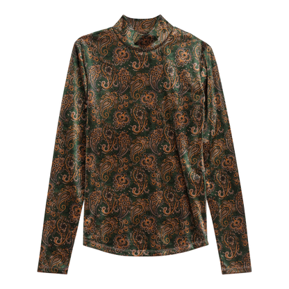 Paisley Stretch Knit Top