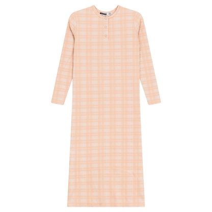 Brushed Rib Plaid Night Gown