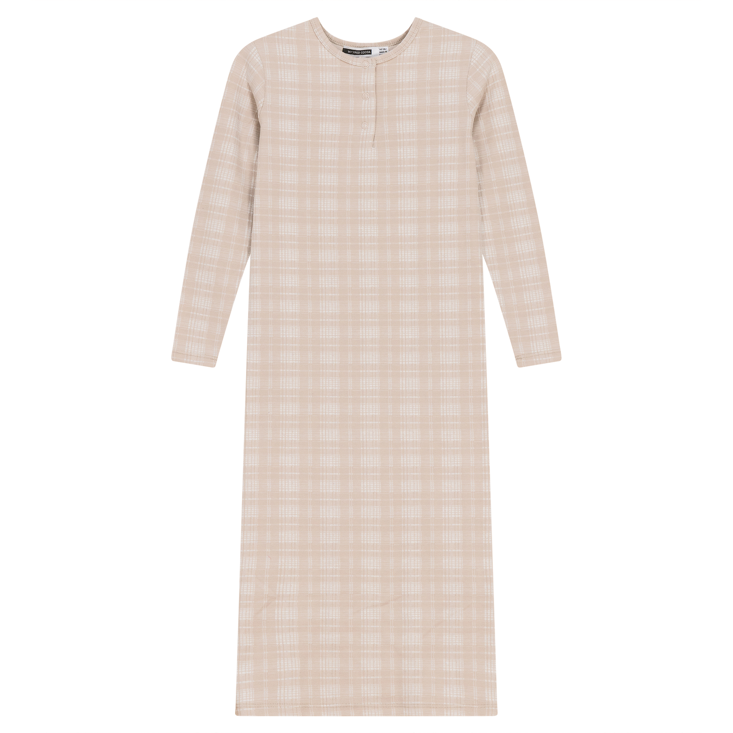 Brushed Rib Plaid Night Gown