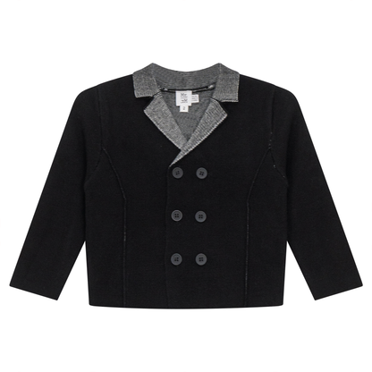 Double Breated Knit Blazer