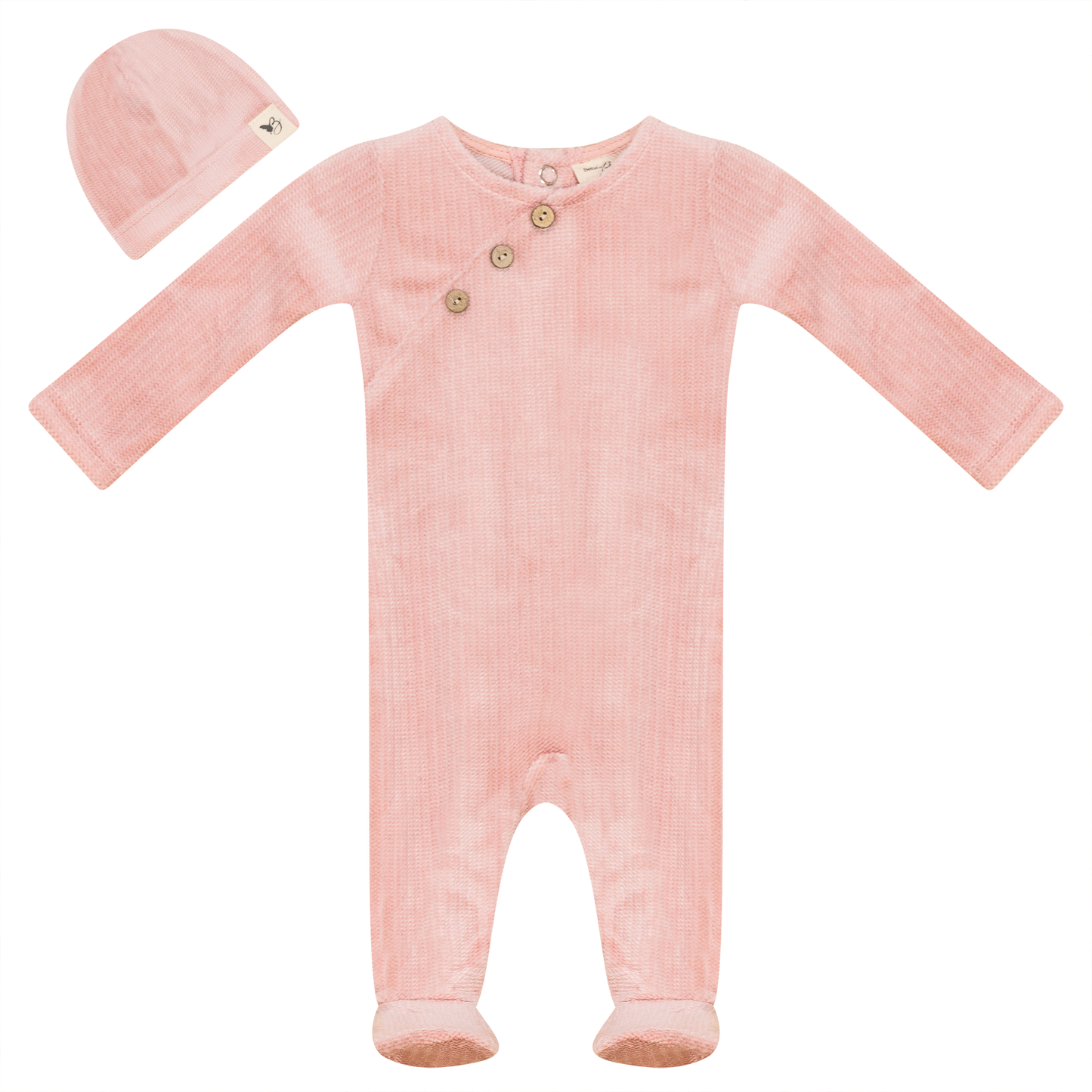 Fake Wrap Onesie with Hat
