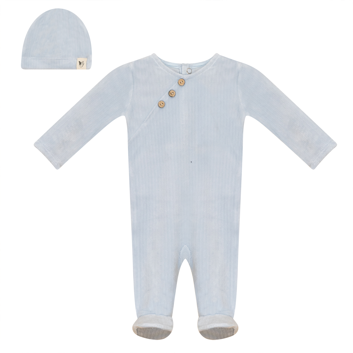 Fake Wrap Onesie with Hat