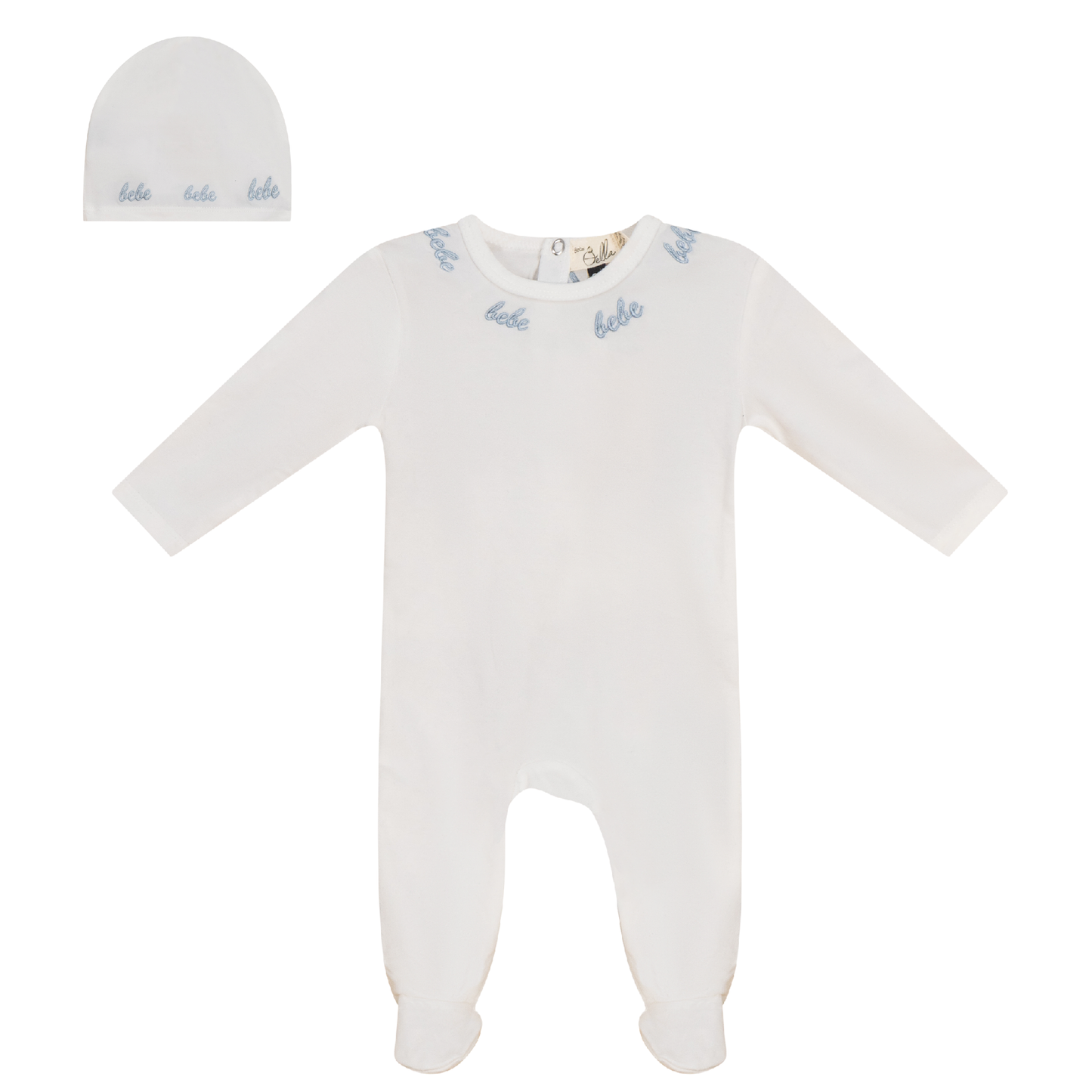 Bebe Embroidered Onesie with Hat