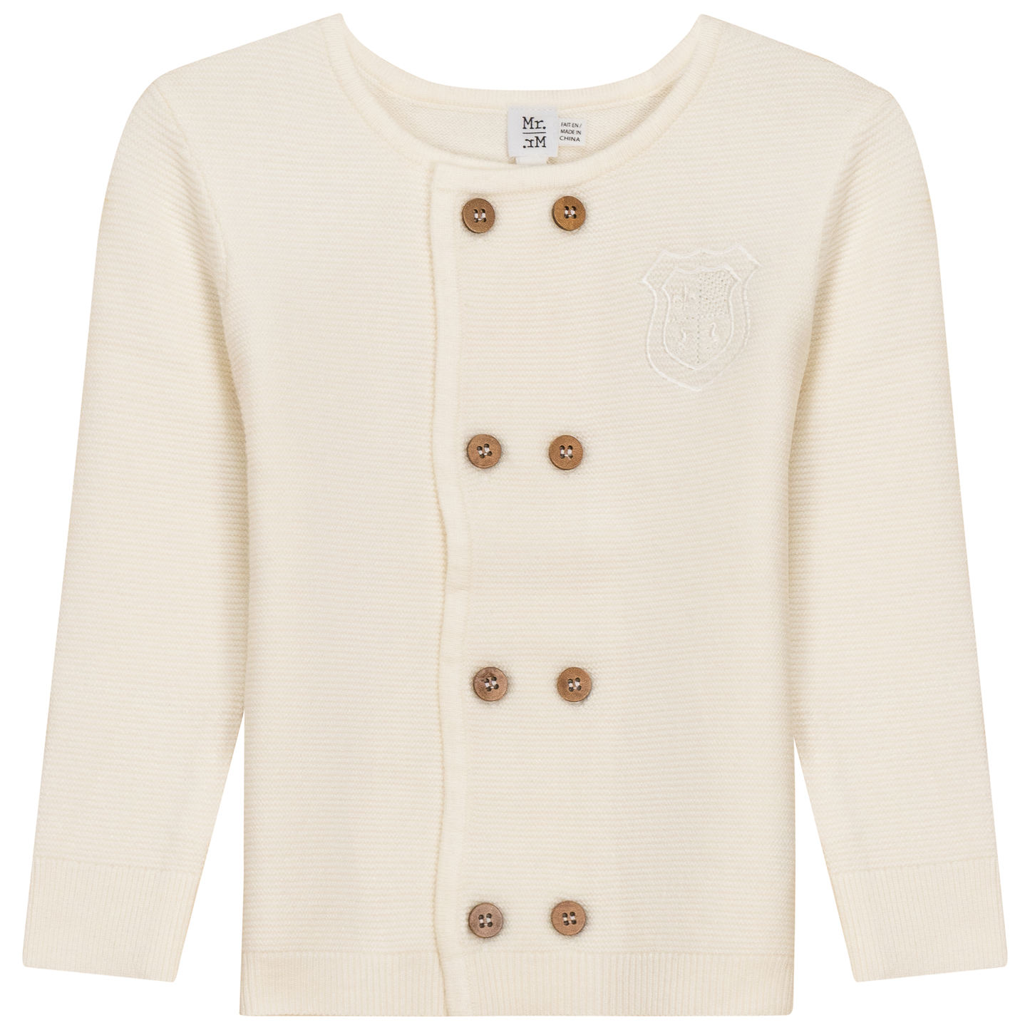 Double Breasted Knit Cardigan