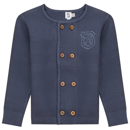 Double Breasted Knit Cardigan