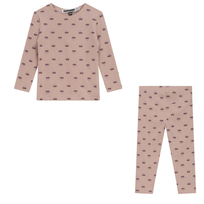 Heart and Paper Plane Print 2Pc Set